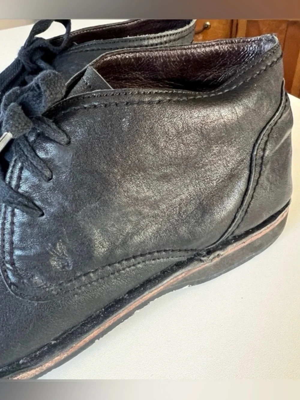 John Varvatos Star Hipster Chukka Black Leather Boots 10.5